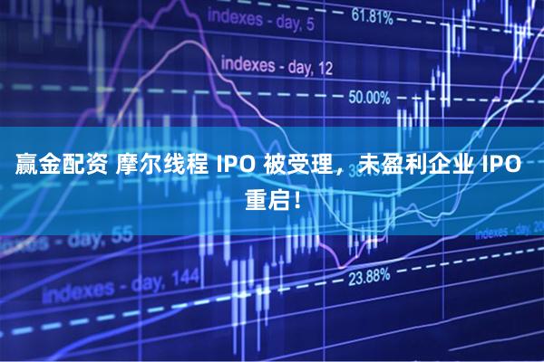 赢金配资 摩尔线程 IPO 被受理，未盈利企业 IPO 重启！