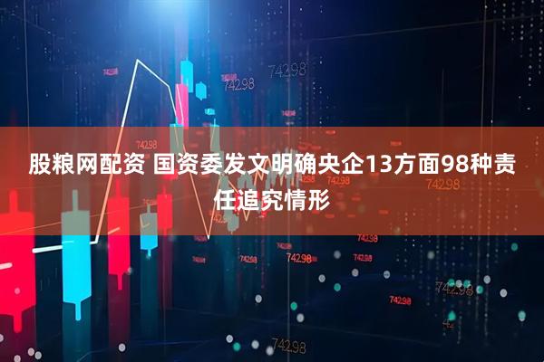 股粮网配资 国资委发文明确央企13方面98种责任追究情形